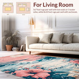 Machine Floral Dining Room Accent(Pink)