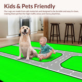 Playful Cartoon Airplane Road Design(Green)