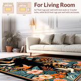 Whimsical Bright Floral Elegance(Black)