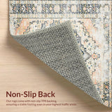 Elegant Beige and Grey with Faded Eastern Style Medallion Floral(Beige)
