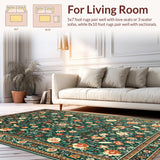 Modern Geometric Floral Fusion(Green)