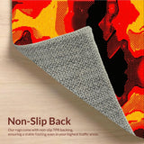 Contemporary Eruption Style Element(Red)