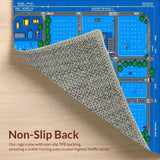 Charming Traffic Theme Decor(Blue)