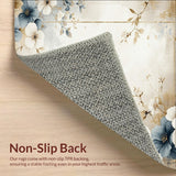 Ethereal Petal Symphony Area with Artisan Boho Floral Design(Beige)