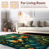 Artful Dark Green Floral Palette(Green)