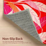 Artful Geometric Leaf Arrangement(Red)