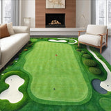Golf Course Green Tee Off Bath Mat(Green)