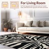Stylish Modern Linear Zebra Elements(Black)