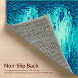 Modern Sea Life Patterned Accent(Blue)