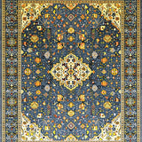 Neutral Toned Medallion(Blue)