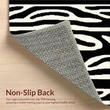 Elegant Textured Zebra Motif(Black)
