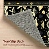 Witchy Earthy Mushroom Motif(Black)