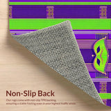 Festive Purple Green Striped Aesthetic(Green)