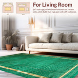 Artful Multicolor Distorted Shapes(Green)