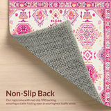 Chic Colorful Abstract Motif(White)