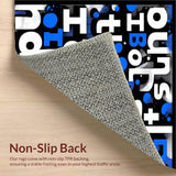 Whimsical Black and White Typography(Blue)