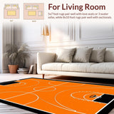 Chic Round Basketball Graphic Display(Orange)