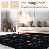 Boho Hallway with Rubber Backing(Black)