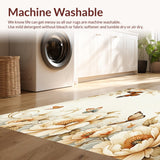 Artistic Beige Blossom Graceful Butterfly Flower Area(Beige)