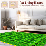 Whimsical Clover Patchwork Style(Green)
