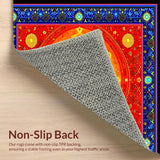 Vibrant Rainbow Chakra Motif(Red)