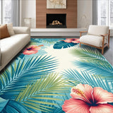 Colorful Hawaiian Leaf Design(Blue)