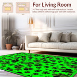 Stylish Tufted Shamrock Composition(Green)