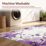 Stylish Purple Floral Elegance(Purple)
