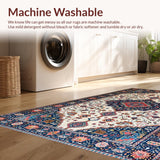 Vintage Tiled Blue Aesthetic(White)