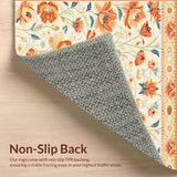 Dynamic Colorful Leafy Design(Beige)