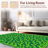 Classic Green and White Geometric Style(Green)