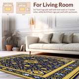 Vintage Boho Area(Blue)