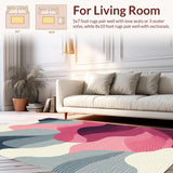 Minimalist Pink Grey Swirl Aesthetic(Gray)