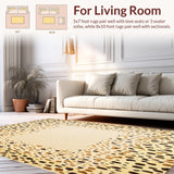 Brooks Beige Animal Print Area(Beige)