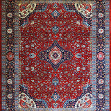 Rustic Red Geometric Charm(Red)