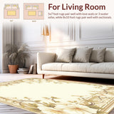 Neutral Floral Area for Home Office(Beige)