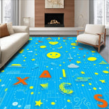 Playful Geometric Number and Shape Design(Blue)