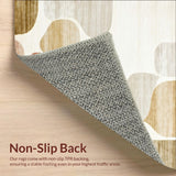 Abstract Retro With Non Slip Backing(Beige)