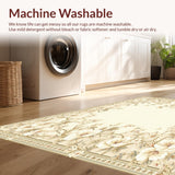 Sophisticated Round with Timeless Ivory and Beige Floral Accents(Beige)