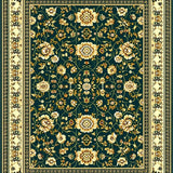 Intricate Floral Stripe(Green)