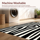 Elegant Textured Zebra Motif(Black)