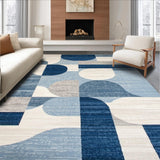 Minimalist Textured Linear Abstraction(Blue)