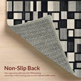 Bold Earthy Geometric Motif(Gray)