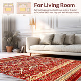 Rich Toned Vintage Medallion Style(Red)