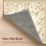 Sophisticated Round with Timeless Ivory and Beige Floral Accents(Beige)