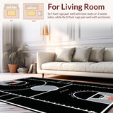 Playful Graphic Court Layout(Black)