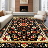 Striking Geometric Floral Overlay(Black)
