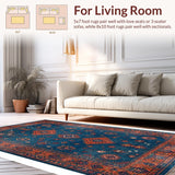 Classic Medallion Earthy Tones(Blue)