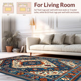 Classic Textured Medallion Design(Blue)
