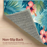 Colorful Hawaiian Leaf Design(Blue)